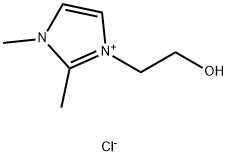 1-(2’-hydroxylethyl)-2,3-dimethylimidazolium chloride Struktur