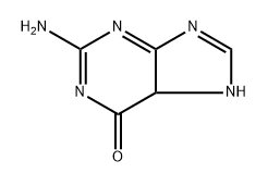 6H-Purin-6-one,  2-amino-1,5-dihydro-,  radical  ion(1-) Struktur