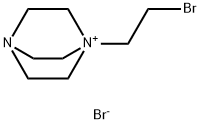 1-(2-bromoethyl)-1,4-diazabicyclo[2.2.2]octan-1-ium bromide Struktur