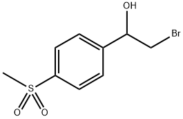 Benzenemethanol, α-(bromomethyl)-4-(methylsulfonyl)- Struktur