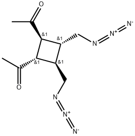 Ethanone, 1,1'-[(1S,2S,3R,4R)-3,4-bis(azidomethyl)-1,2-cyclobutanediyl]bis-