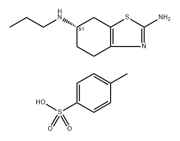 2,6-Benzothiazolediamine, 4,5,6,7-tetrahydro-N6-propyl-, (6S)-, 4-methylbenzenesulfonate (1:1)