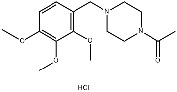 Ethanone, 1-[4-[(2,3,4-trimethoxyphenyl)methyl]-1-piperazinyl]-, hydrochloride (1:2) Struktur