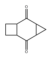 syn-Tricyclo[6.1.0.03,6]decane-3,7-dione Struktur