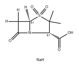 Sulbactam-d2 sodium salt Struktur