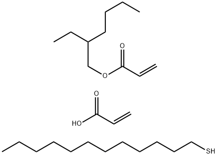 2-Propenoic acid, telomer with 1-dodecanethiol and 2-ethylhexyl 2-propenoate 2-propenoic acid, telomer with 1-dodecanethiol and2-ethylhexyl 2-propenoate Struktur