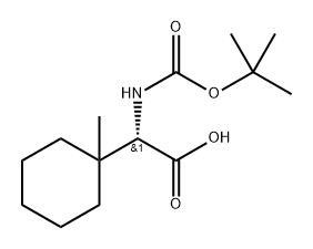 (S)-2-((叔丁氧羰基)氨基)-2-(1-甲基環(huán)己基)乙酸, 951789-86-9, 結(jié)構(gòu)式