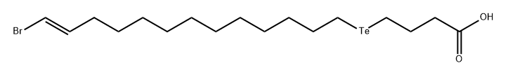 18-bromo-5-tellura-17-octadecenoic acid Struktur