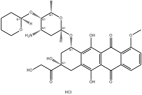 Pirarubicin (Hydrochloride) Struktur