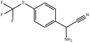 Benzeneacetonitrile, α-amino-4-[(trifluoromethyl)thio]- Struktur