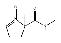 2H-Pyrrole-2-carboxamide,  3,4-dihydro-N,2-dimethyl-,  1-oxide,  radical  ion(1-) Struktur