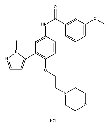 化合物 TEMANOGREL HYDROCHLORIDE, 957466-27-2, 結構式