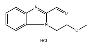 1H-Benzimidazole-2-carboxaldehyde, 1-(2-methoxyethyl)-, hydrochloride (1:1) Struktur