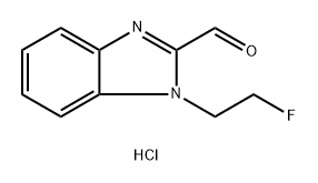 1H-Benzimidazole-2-carboxaldehyde, 1-(2-fluoroethyl)-, hydrochloride (1:1) Struktur