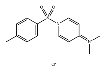 N-methyl-N-(1-tosylpyridin-4(1H)-ylidene)methanaminium chloride Struktur