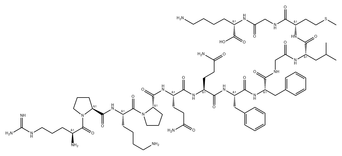 substance P, Gly(12)-Lys(13)- Struktur