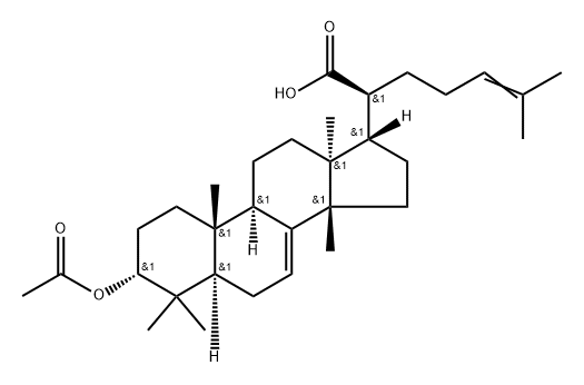 3Α-乙?；?苷遂-7,24二烯-21-酸, 98166-55-3, 結(jié)構(gòu)式