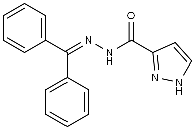 N'-(DIPHENYLMETHYLENE)-1H-PYRAZOLE-3-CARBOHYDRAZIDE Struktur