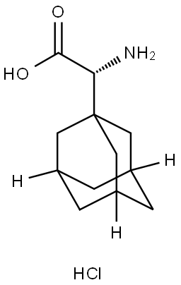 (R)-2-(Adamantan-1-yl)-2-aminoacetic acid hydrochloride Struktur