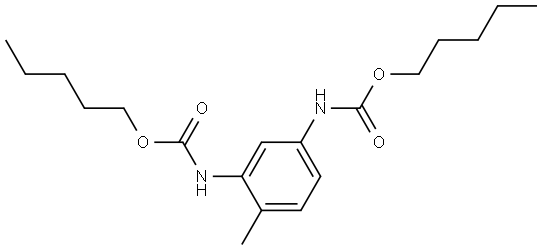 Carbamic acid, N,N'-(4-methyl-1,3-phenylene)bis-, C,C'-dipentyl ester Struktur