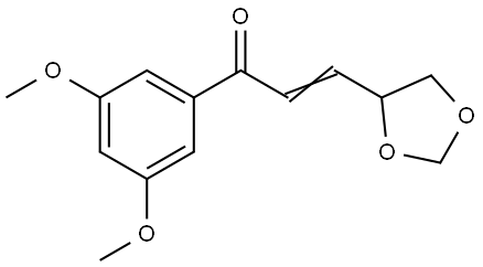 1-(3,5-DIMETHOXYPHENYL)-3-(1,3-DIOXOLAN-4-YL)-2-PROPEN-1-ONE Struktur