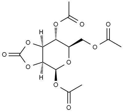 β-D-Mannopyranose, cyclic 2,3-carbonate 1,4,6-triacetate (9CI)