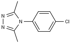 4H-1,2,4-Triazole, 4-(4-chlorophenyl)-3,5-dimethyl Struktur