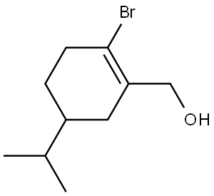 (2-BROMO-5-ISOPROPYL-1-CYCLOHEXEN-1-YL)METHANOL Struktur