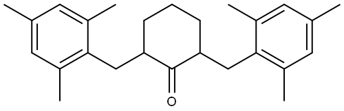 2,6-BIS(MESITYLMETHYL)CYCLOHEXANONE Struktur