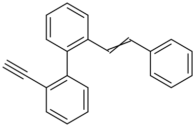 2-ETHYNYL-2'-[2-PHENYLETHENYL]-1,1'-BIPHENYL Struktur