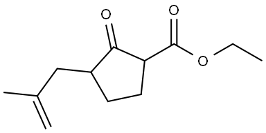 ETHYL 3-(2-METHYL-2-PROPENYL)-2-OXOCYCLOPENTANECARBOXYLATE Struktur