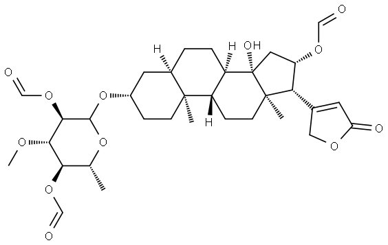 Strospeside, triformate (7CI) Struktur