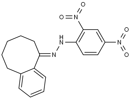 (5E)-7,8,9,10-TETRAHYDROBENZO[A]CYCLOOCTEN-5(6H)-ONE (2,4-DINITROPHENYL)HYDRAZONE Struktur