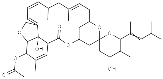 Milbemycin B, 5-O-acetyl-5-O-demethyl-28-deoxy-25-(1,3-dimethyl-1-butenyl)-6,28-epoxy-23-hydroxy-, [6R,23S,25S(E)]- (9CI)