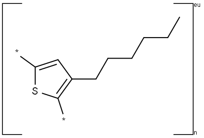 Poly(3-hexylthiophene-2,5-diyl) Struktur