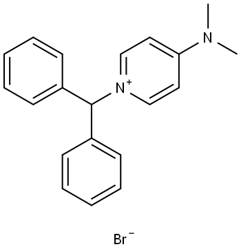 1-BENZHYDRYL-4-(DIMETHYLAMINO)PYRIDINIUM BROMIDE Struktur