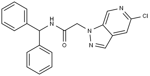 N-BENZHYDRYL-2-(5-CHLORO-1H-PYRAZOLO[3,4-C]PYRIDIN-1-YL)ACETAMIDE Struktur