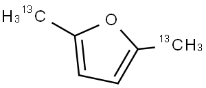 2,5-Di((113C)methyl)furan Struktur