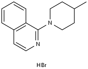 1-(4-METHYL-PIPERIDIN-1-YL)-ISOQUINOLINE, HYDROBROMIDE Struktur