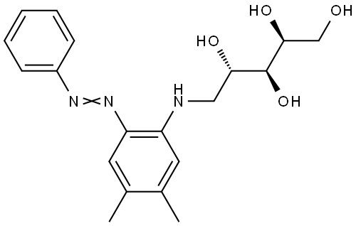 Lyxitol, 1-deoxy-1-(6-phenylazo-3,4-xylidino)-, L- (6CI) Struktur