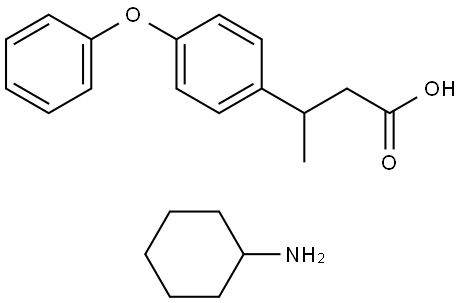 3-(4-PHENOXYPHENYL)BUTANOIC ACID COMPOUND WITH CYCLOHEXANAMINE (1:1) Struktur