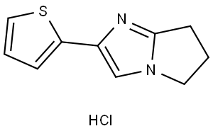 2-(2-THIENYL)-6,7-DIHYDRO-5H-PYRROLO(1,2-A)IMIDAZOLE HYDROCHLORIDE Struktur