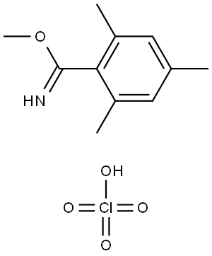 METHYL 2,4,6-TRIMETHYLBENZENECARBOXIMIDOATE PERCHLORATE Struktur