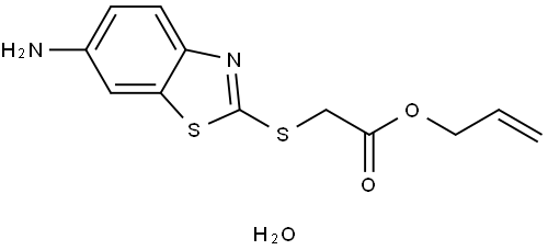 ALLYL ((6-AMINO-1,3-BENZOTHIAZOL-2-YL)THIO)ACETATE HYDRATE Struktur