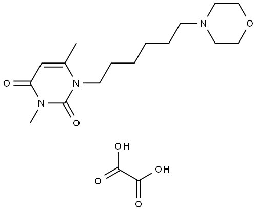 3,6-DIMETHYL-1-(6-(4-MORPHOLINYL)HEXYL)-2,4(1H,3H)-PYRIMIDINEDIONE OXALATE Struktur