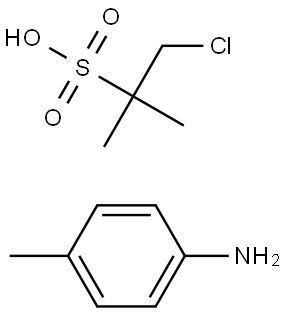 1-CHLORO-2-METHYL-2-PROPANESULFONIC ACID, P-TOLUIDINE SALT Struktur