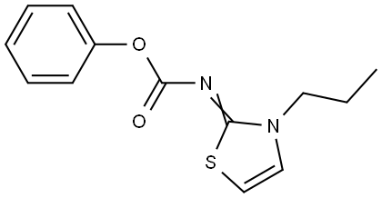 PHENYL (2Z)-3-PROPYL-1,3-THIAZOL-2(3H)-YLIDENECARBAMATE Struktur