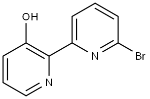 6-Bromo-3'-hydroxy-2,2'-bipyridine Struktur