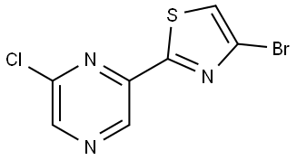 4-Bromo-2-(6'-chloro-2'-pyrazinyl)thiazole Struktur