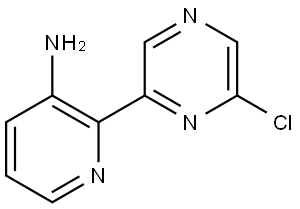 6-Chloro-2-(3'-amino-2'-pyridyl)pyrazine Struktur